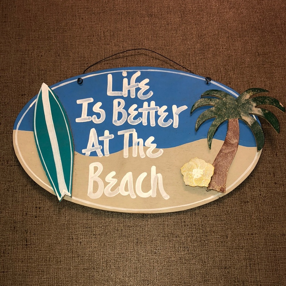 Beach sign
